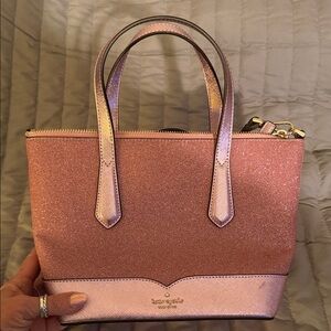 Kate Spade Rose Gold Lola Glitter Bag